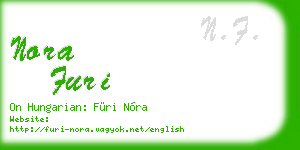 nora furi business card