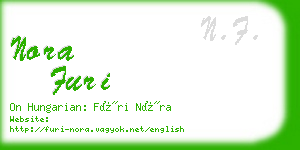 nora furi business card